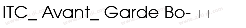 ITC_ Avant_ Garde Bo字体转换